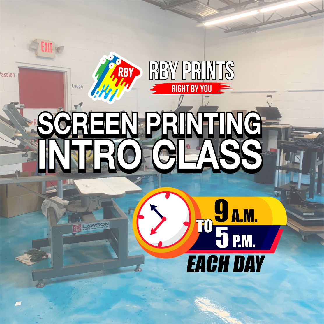 Screen Printing Intro Class